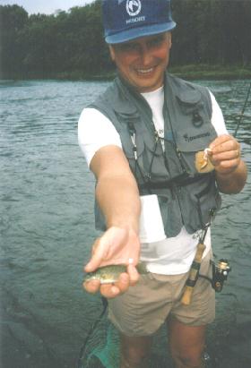 Kankakee River Small Smallmouth!